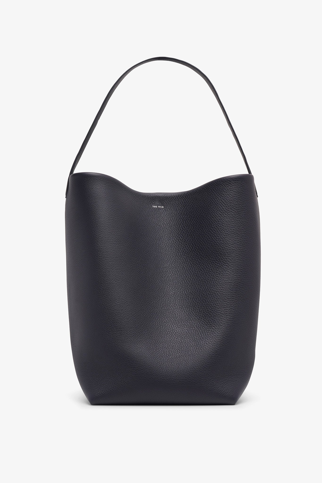 The Row | Large N/S dark blue leather tote bag | Savannahs