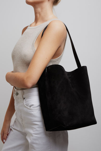 【SARTU】★LYV Tote Suede bag☆Black☆韓国人気 Designer fashion, Seoul-fully created | W Concept