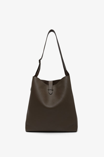 【THE ROW】Blake Hobo レザーバッグ TR25569B-The-Row-Blake-taupe-