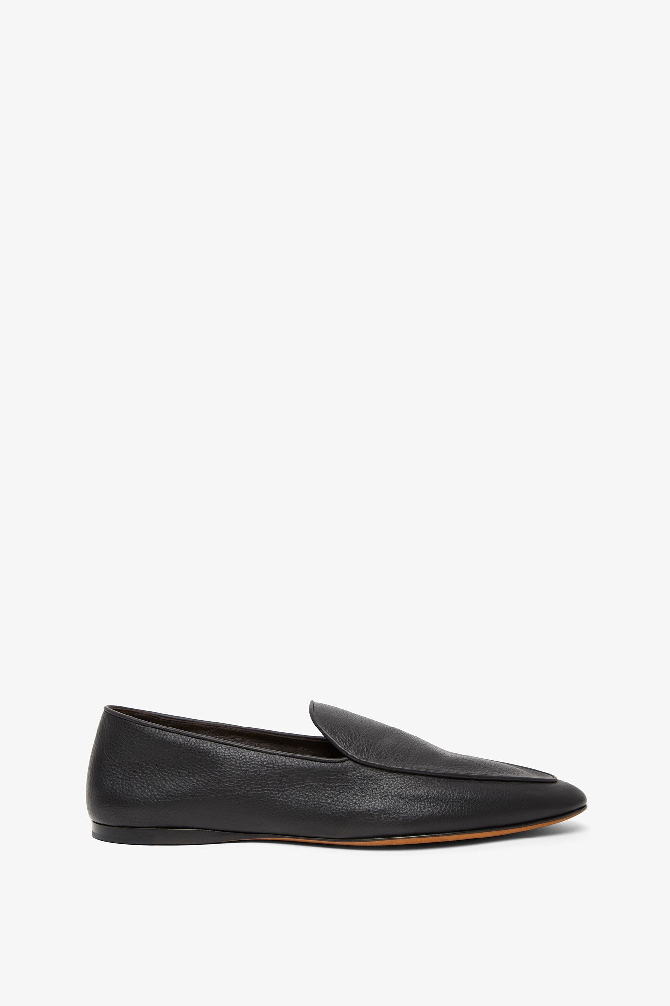 The Row | Awar flat black loafers | Savannahs