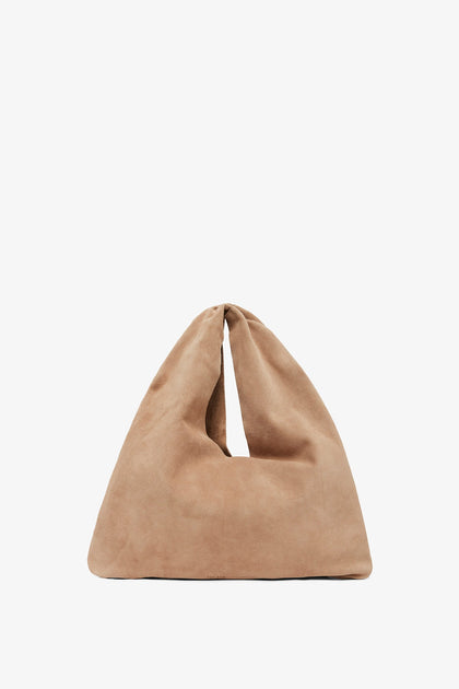人気！【The Row】Bindle Three Bag in Suede Bindle Threeスエード製のバッグ ブラウン – The Row