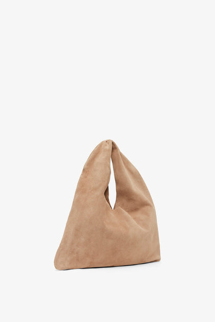 人気！【The Row】Small Bindle Bag in Suede Small Bindle Bag Black in Suede – The Row