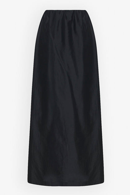 The Row | Saul black silk cotton skirt | Savannahs