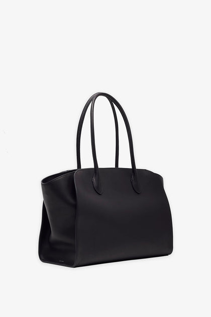 The Row | Marlo 14 black leather bag | Savannahs