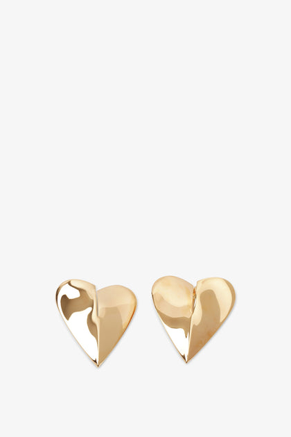 アクセサリー STUDIO SEVEN Caution Heart Earring Gold STUDIO SEVEN Caution Heart Earring Gold