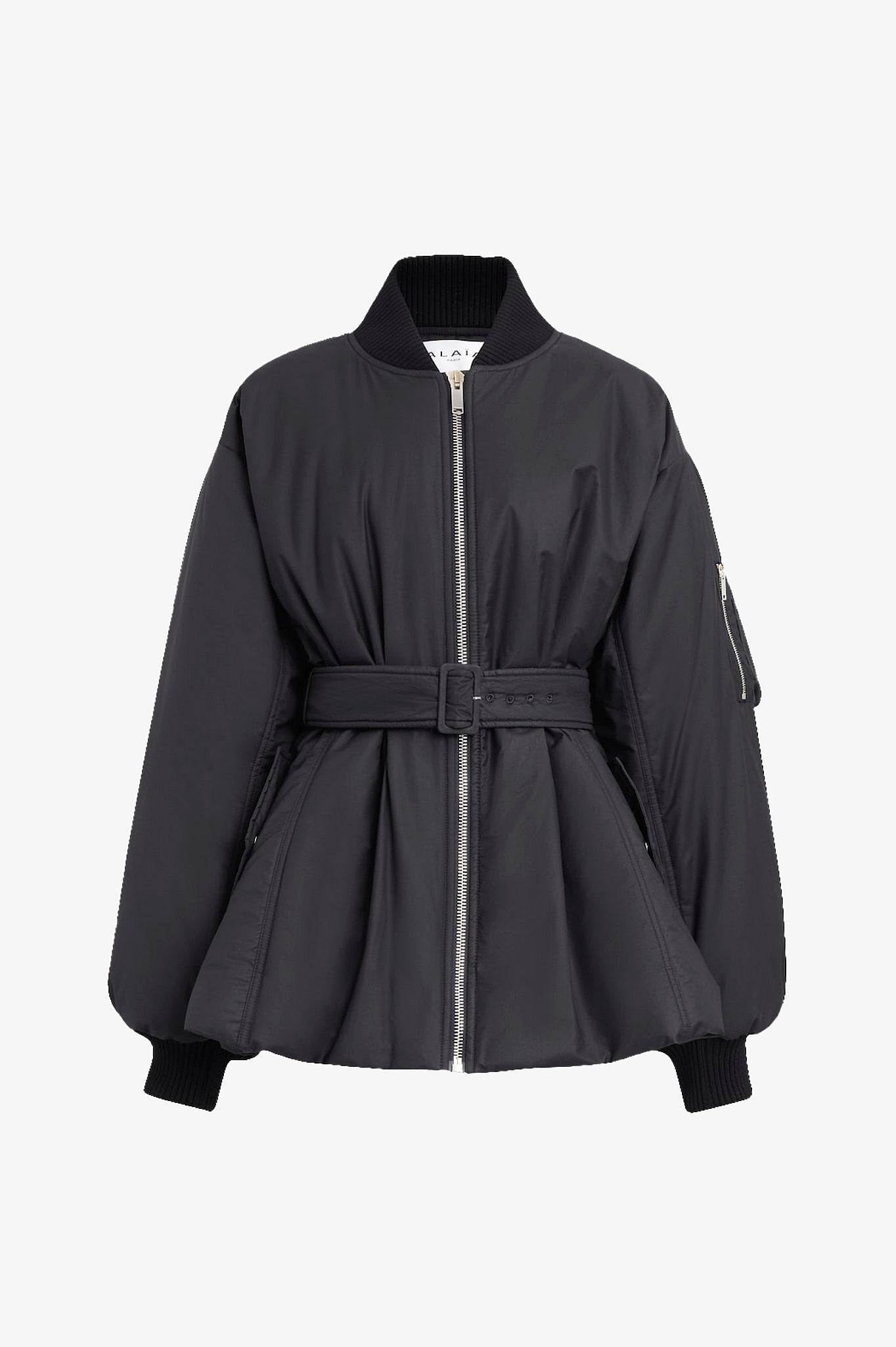 ALAIA ジャケット Alaïa | Belted black bomber jacket | Savannahs
