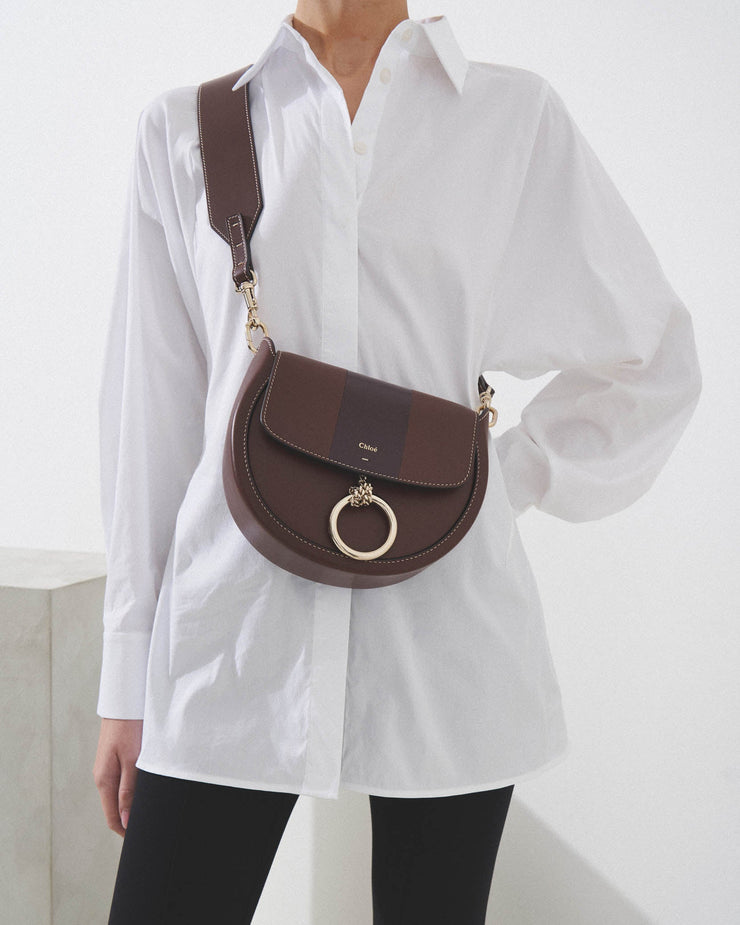 Arlene brown leather crossbody bag