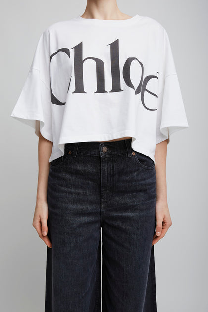 rokh◆Tシャツ/XS/コットン/WHT/EMBROIDERED LOGO CROPPED TSHIRT 47aad468e24e48ffe6be53c9b29f06