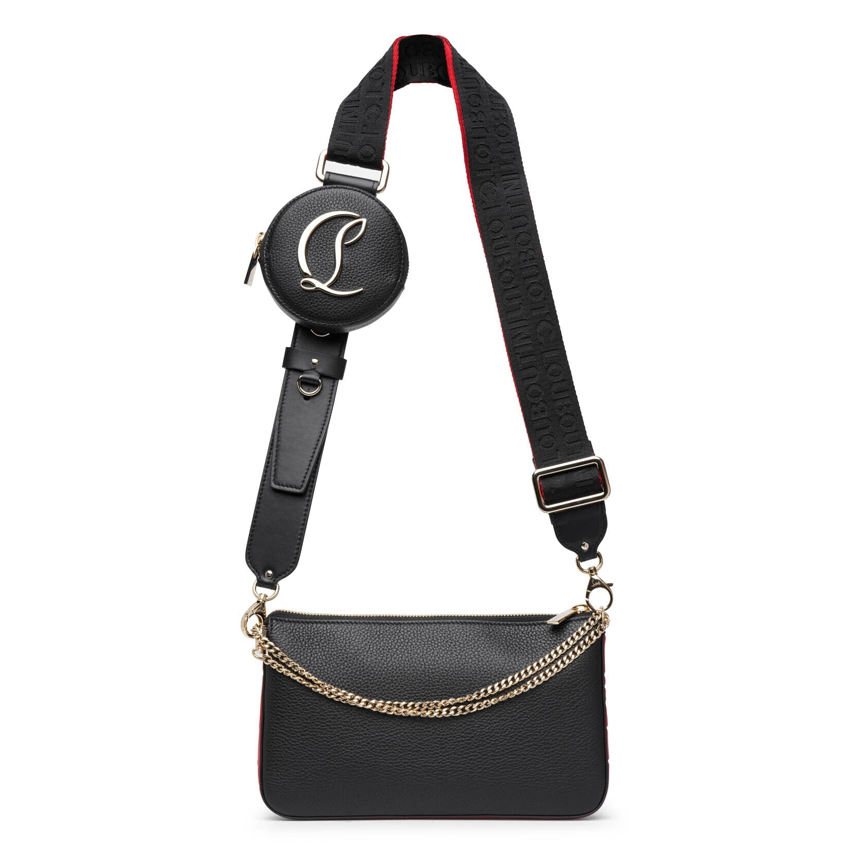 Christian Louboutin | Loubila hybrid pouch black crossbody bag