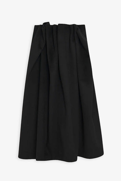 スカート THE ROW Women Skirts 8106W2859 BLK BLACK Sarto Skirt Black in Wool and Silk – The Row