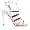 White leather sandal