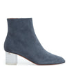 Grey 50 suede plexi heel boots