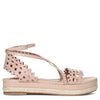 Nude calf leather espadrille sandals
