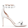 Bombe 90 white calf leather sandals