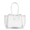 Angele 20 white leather tote bag