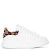 White and leopard classic sneakers