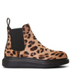 Leopard hybrid chelsea boots