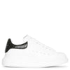 White and black croc classic sneakers