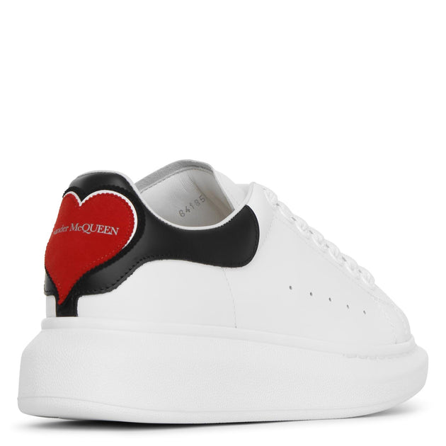 Alexander McQueen White and black classic heart sneakers Savannahs