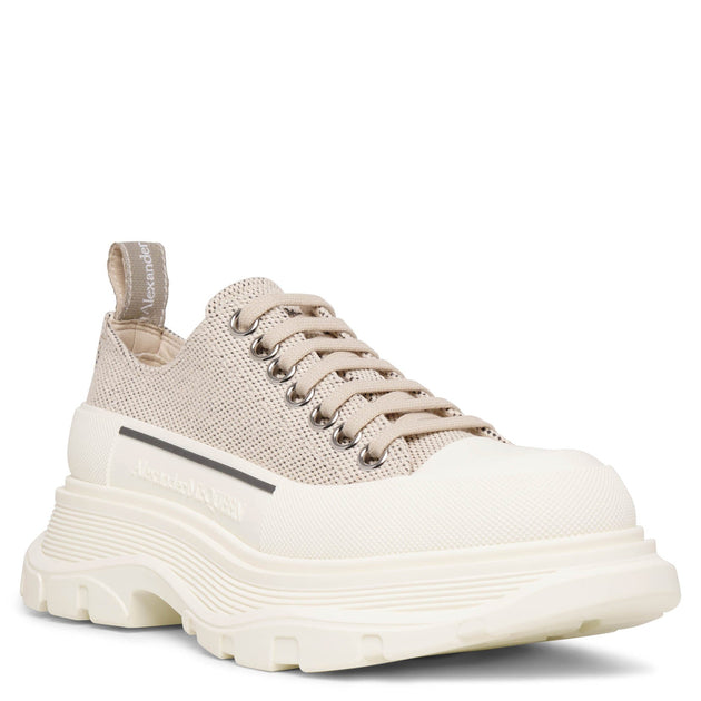 Alexander McQueen | Tread slick natural canvas low top