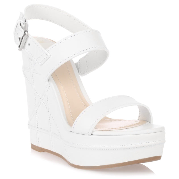 Dior | Yacht white leather wedge sandal | Savannahs