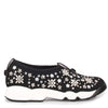 Fusion black silver embellishment sneaker