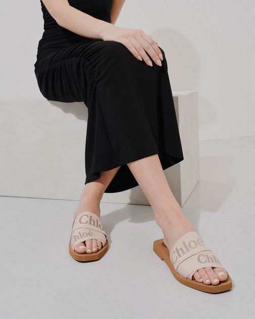 Sandals Outfit Ideas Chloe Woody Sandals White Canvas Sandals