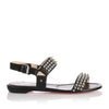 Bikee Bike black leather spike sandal
