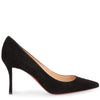 Decoltish 85 black suede pump