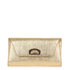 Vero Dodat gold leather clutch