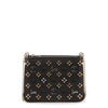 Triloubi small black logo studded bag
