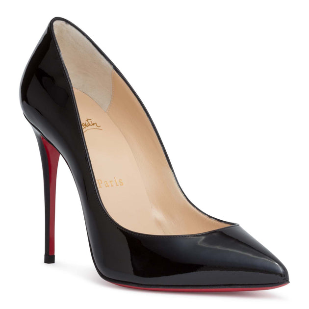 Christian Louboutin Black Pigalle 100 Patent Calf sz 37 41CLA3917