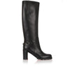 Napoleo 70 black leather chain boot