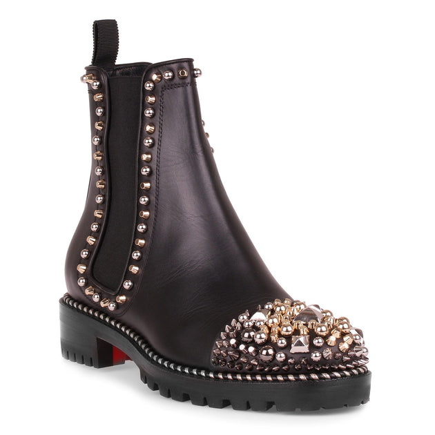 Christian Louboutin, Chasse a Clou black leather boot