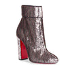 Moulamax 100 silver sequin bootie