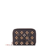 Panettone black logo studded coin purse