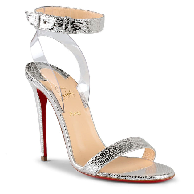 Strap Louboutin Silver Sandals Christian Louboutin Jonatina 100