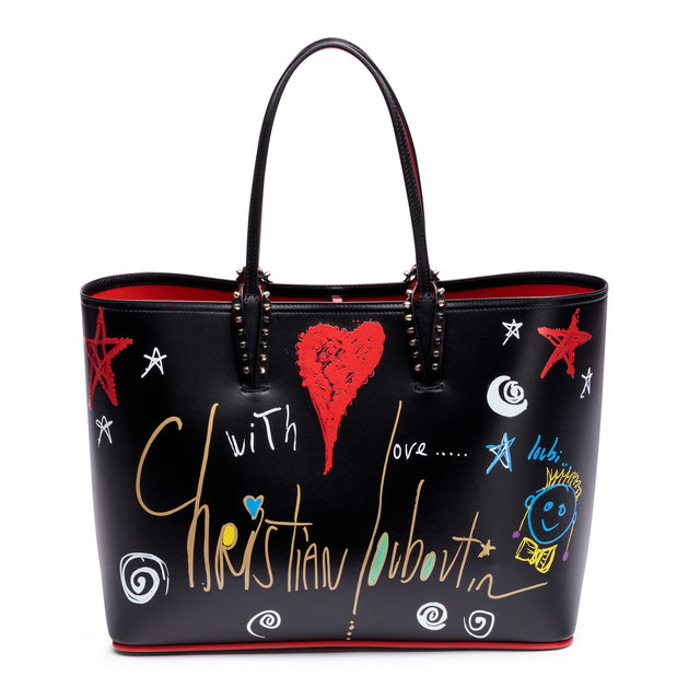Christian Louboutin Cabata black leather loubitag bag Savannahs