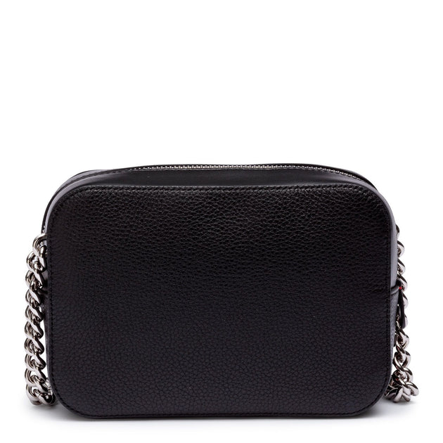 Christian Louboutin Black Leather Stud Small Shoulder Bag