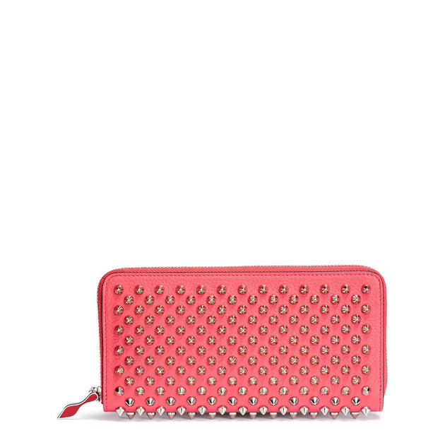 Christian Louboutin, Panettone pink rainbow spikes wallet