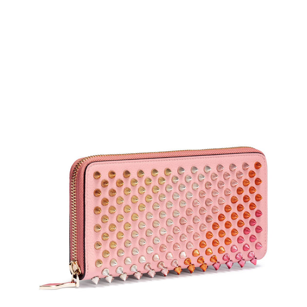 Christian Louboutin | Panettone pink rainbow spikes wallet 