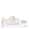 Vieira light gold leather spike sneakers