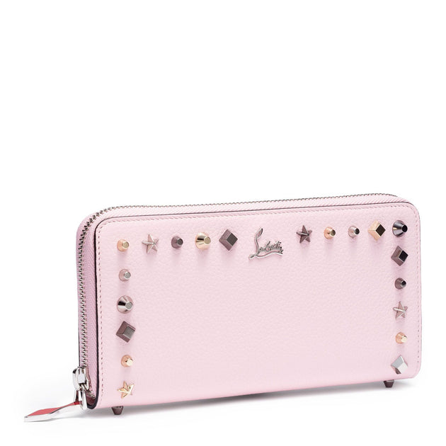 Christian Louboutin - Panettone Black Leather Spiked Wallet