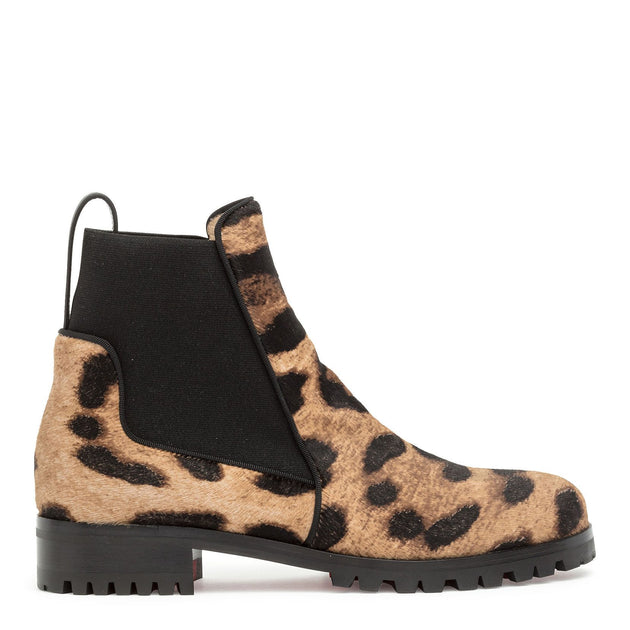 Leopard shops louboutin boots