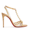 Faridaravie 100 pvc gold sandals