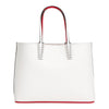 Cabata white calf leather tote