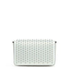 Zoompouch calf leather spikes and crystal bag