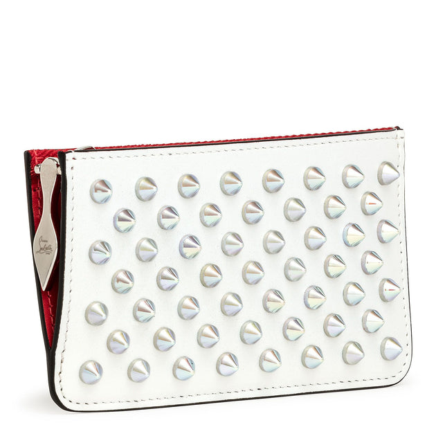 Christian offers Louboutin Credilou Spiked Leather Key Case/ Coin purse