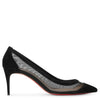 Galativi 70 black suede pumps