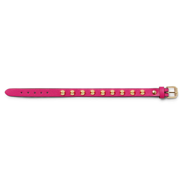 Loubilink Studded Leather Bracelet in Pink - Christian Louboutin